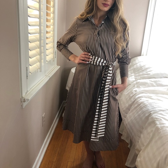 NWT Chic Fall Mocha SOFT Clairidge King Midi Dress Church or Office - Picture 6 of 12